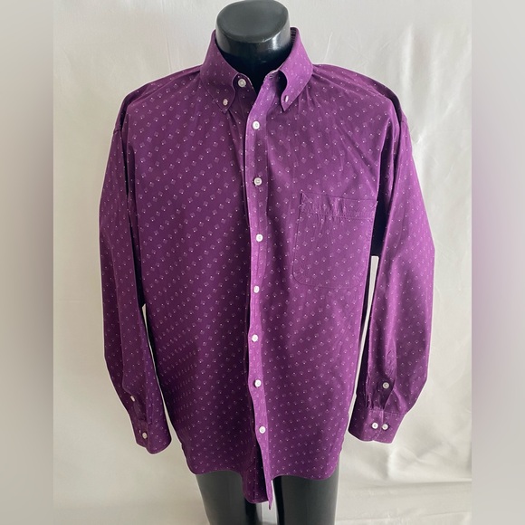 Panhandle Slim Other - Panhandle Slim Western Shirt Men’s Large Purple Long Sleeve Button Down EUC